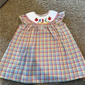 Stitchy Fish Back to School Smocked Dress